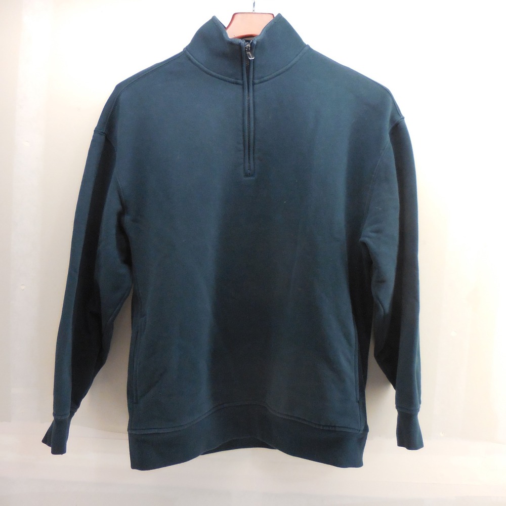 Athleta Womens Quarter Zip Pullover Sweatshirt Green S 891664-09